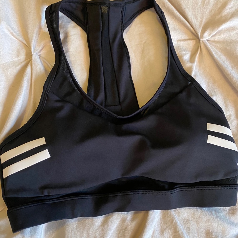 Black Reflective Light n Tight Mesh Bra, medium